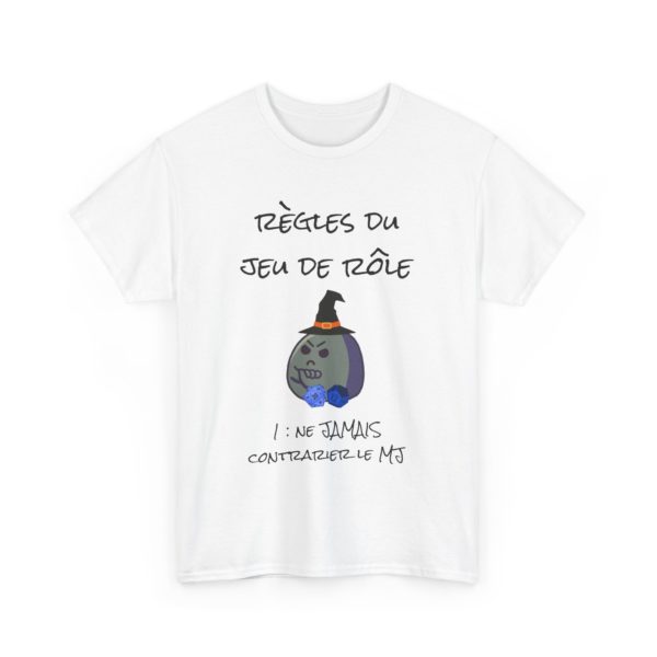 T-shirt "Règles du jeu de rôle" – Le barde n’a pas respecté la règle… RIP 🎲 – Image 29
