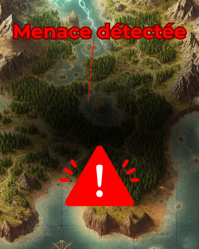 Détection de la menace au Boikistan, un gros signe attention