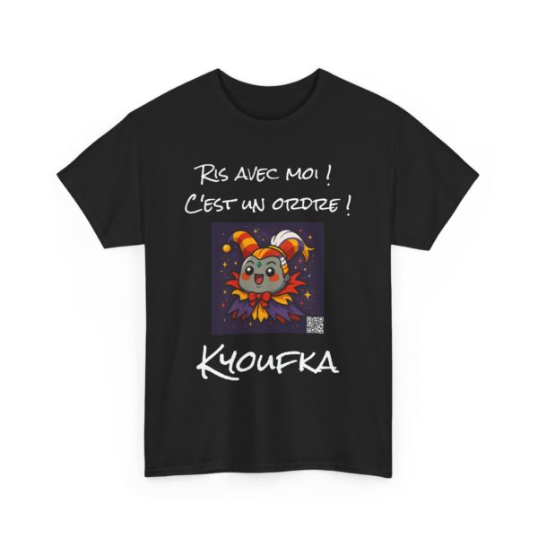 T-shirt “Kyoufka” – Le clown démoniaque des Kyous, avec QR rire intégré 🎭🪨📱 – Image 3