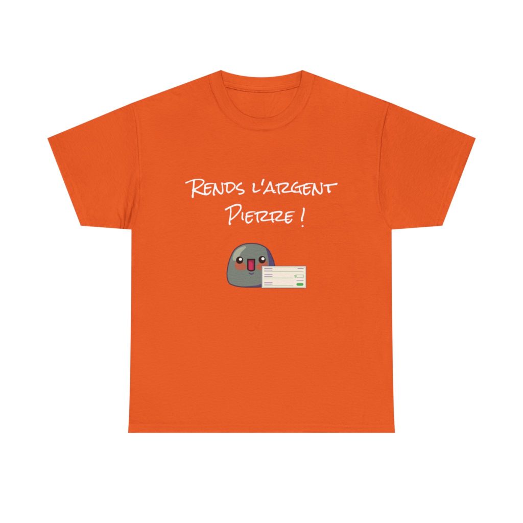 T-shirt imprimé avec visuel de Sylvain Lyve et Pierre Chabrier face à face