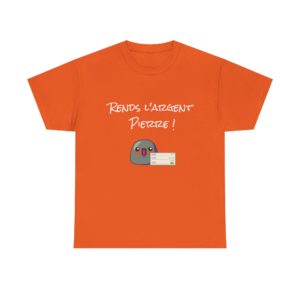 T-shirt imprimé avec visuel de Sylvain Lyve et Pierre Chabrier face à face