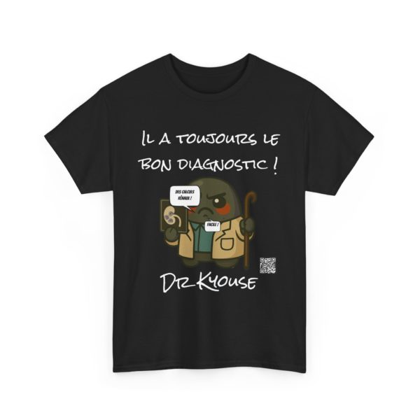 T-shirt Dr Kyouse – Diagnostic 100% fiable – Image 3